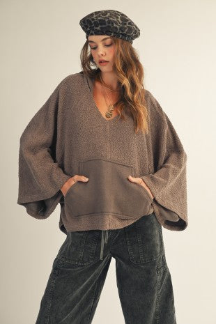 Maurin Hooded Sweater (brown)