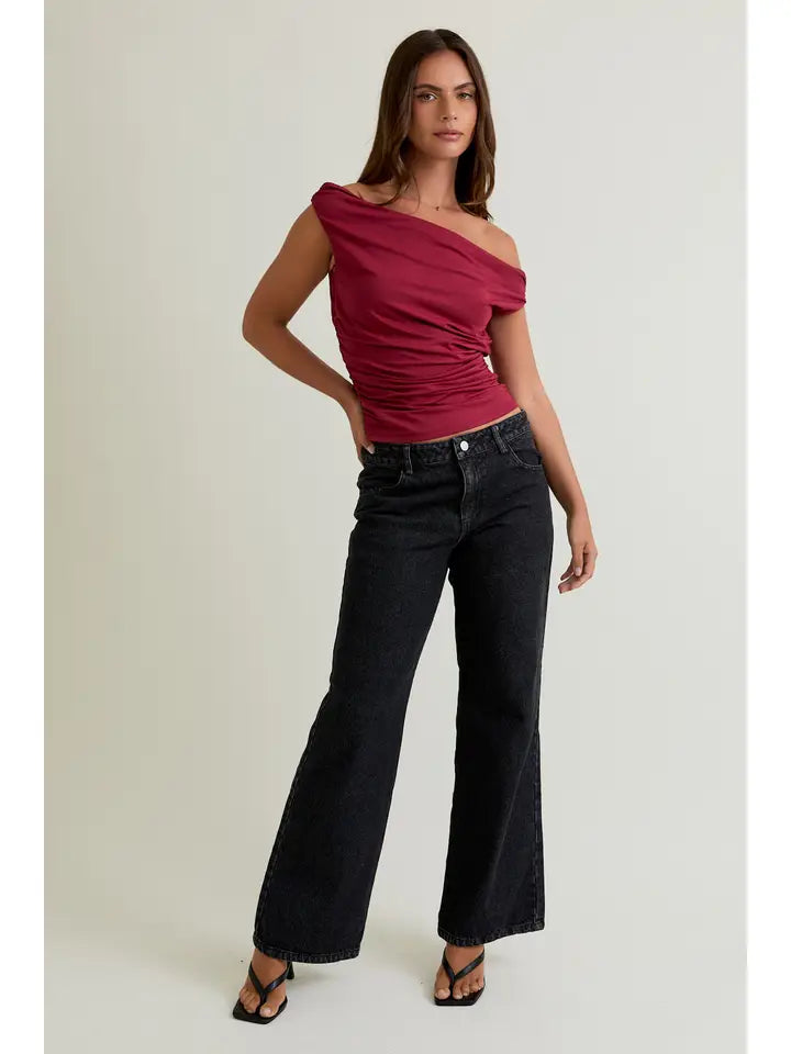 Late Nights Black Denim Pants
