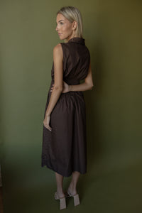 Rowan Midi Dress (brown) - GEORGE-MARY'S