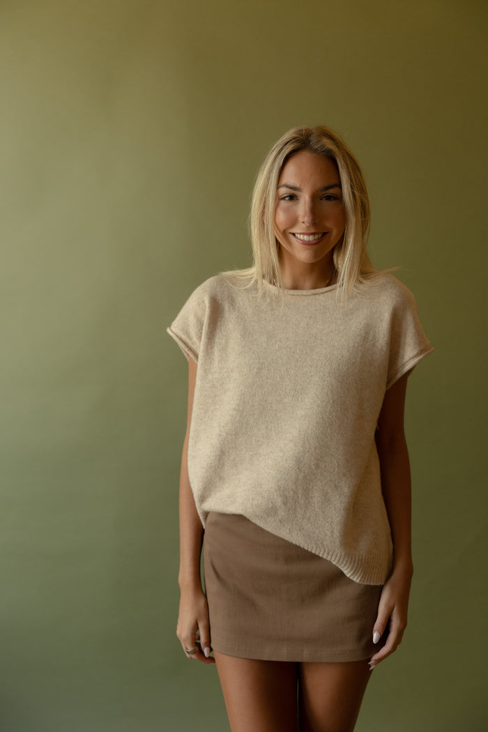 Parks Sweater Top (oatmeal) - GEORGE-MARY'S