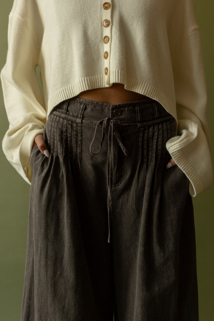 Monroe Pleated Palazzo Pants - GEORGE-MARY'S