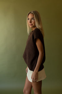 Parks Sweater Top (chocolate) - GEORGE-MARY'S