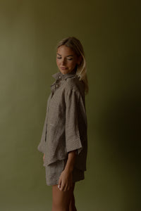Gabi Gingham Linen Shirt - GEORGE-MARY'S