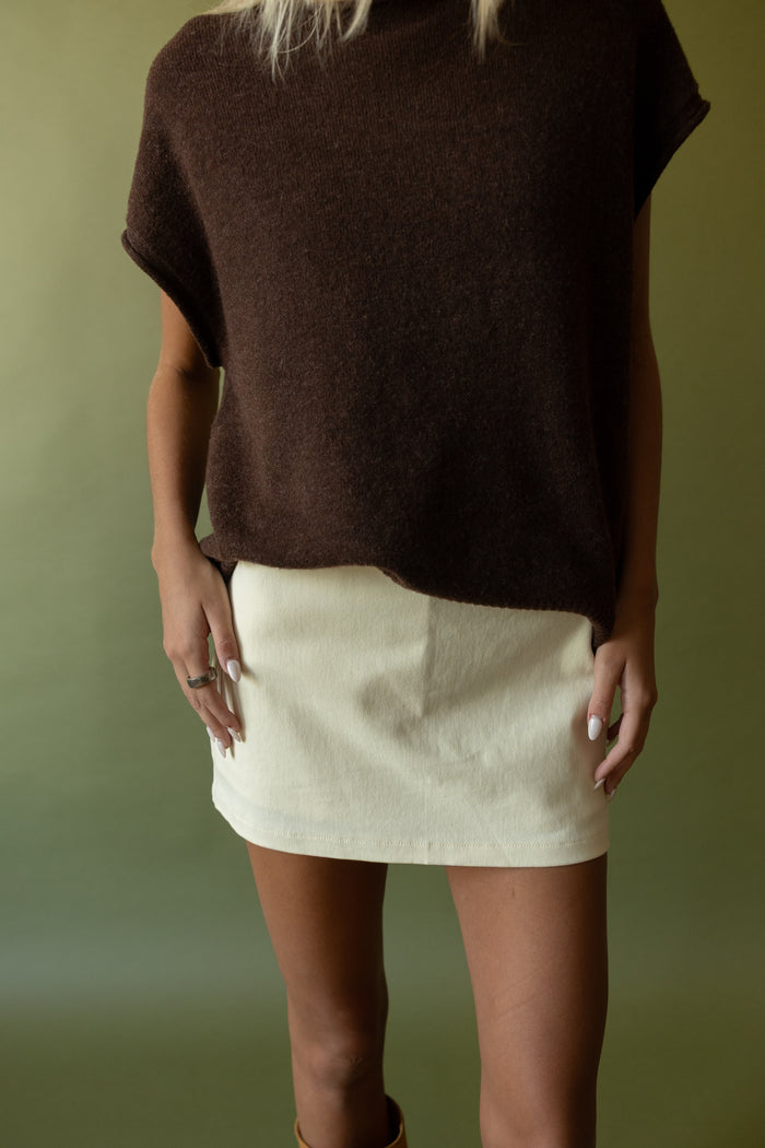 Parks Sweater Top (chocolate) - GEORGE-MARY'S