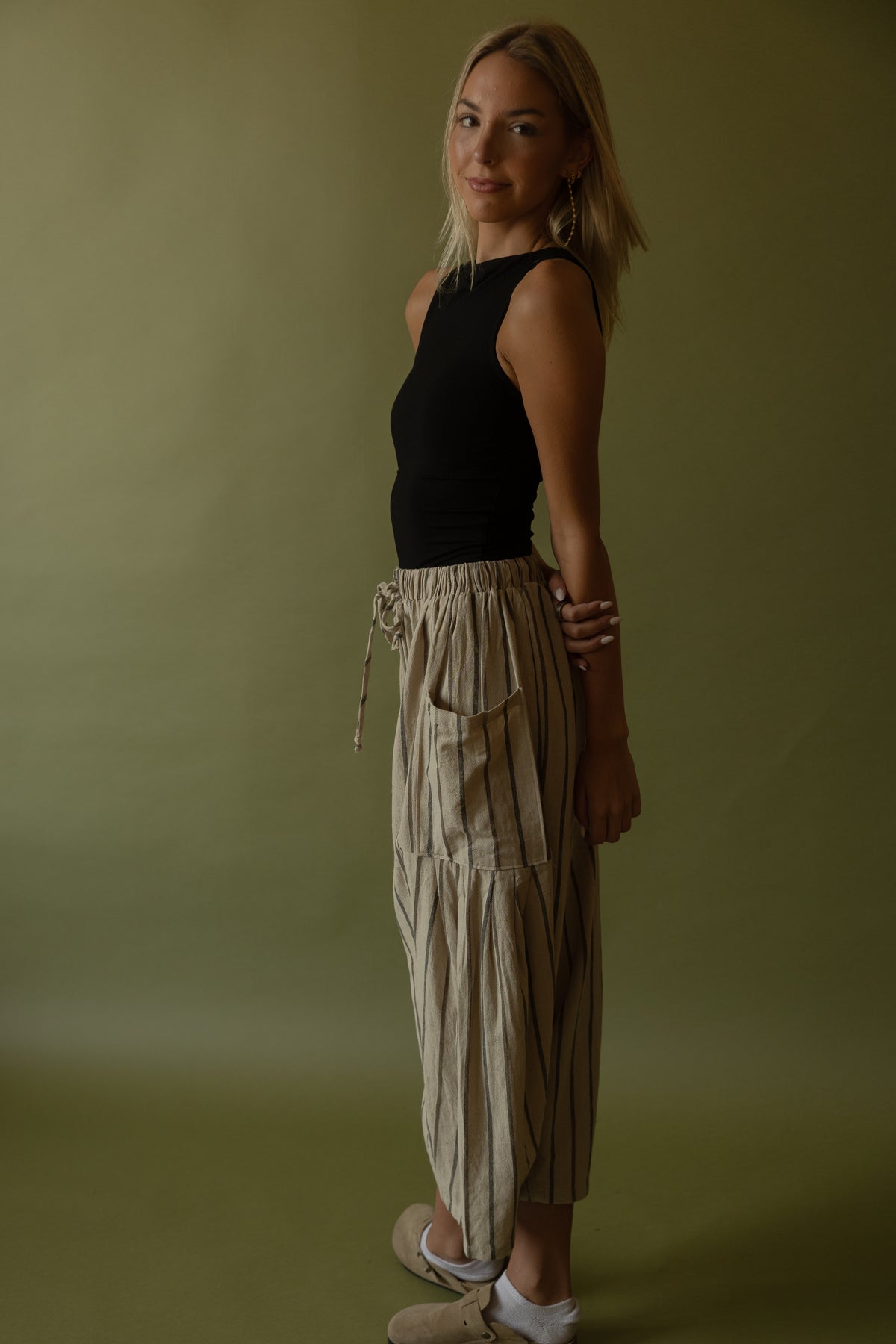 Morrison Barrel Pants (taupe) - GEORGE-MARY'S
