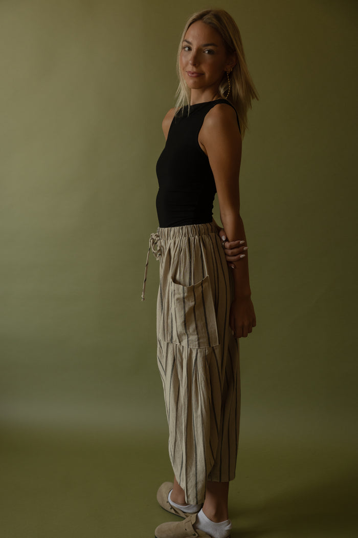 Morrison Barrel Pants (taupe) - GEORGE-MARY'S