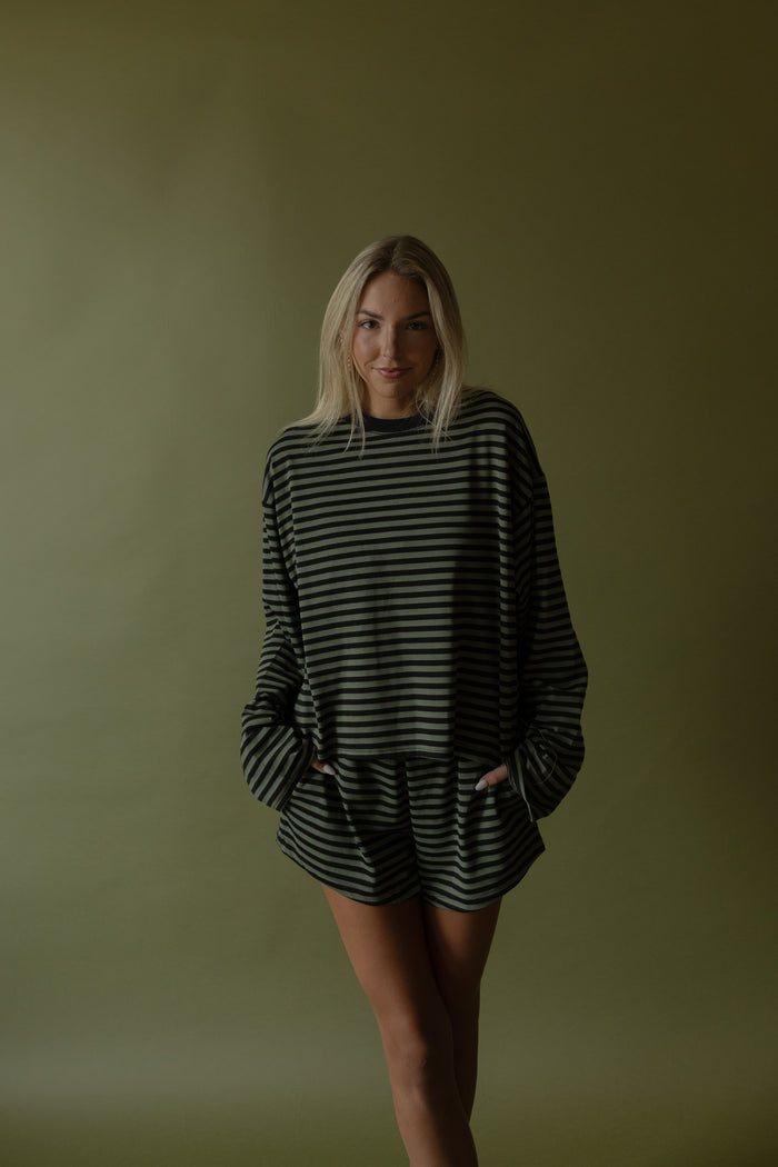 Reese Striped Long Sleeved Top - GEORGE-MARY'S