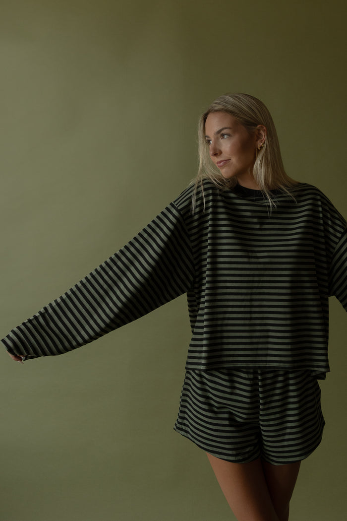 Reese Striped Long Sleeved Top - GEORGE-MARY'S