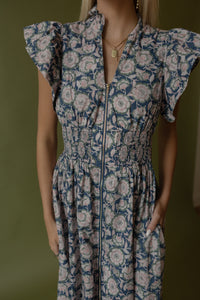 Milly Floral Smocked Midi Dress - GEORGE-MARY'S