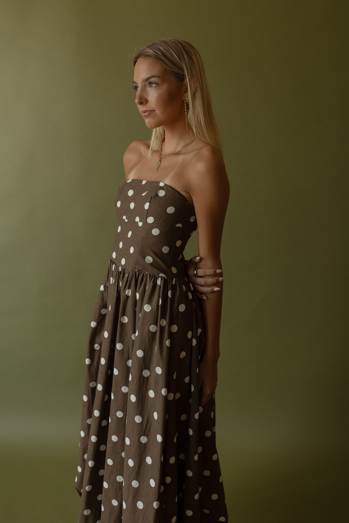 Polka Dot Bubble Hem Dress - GEORGE-MARY'S