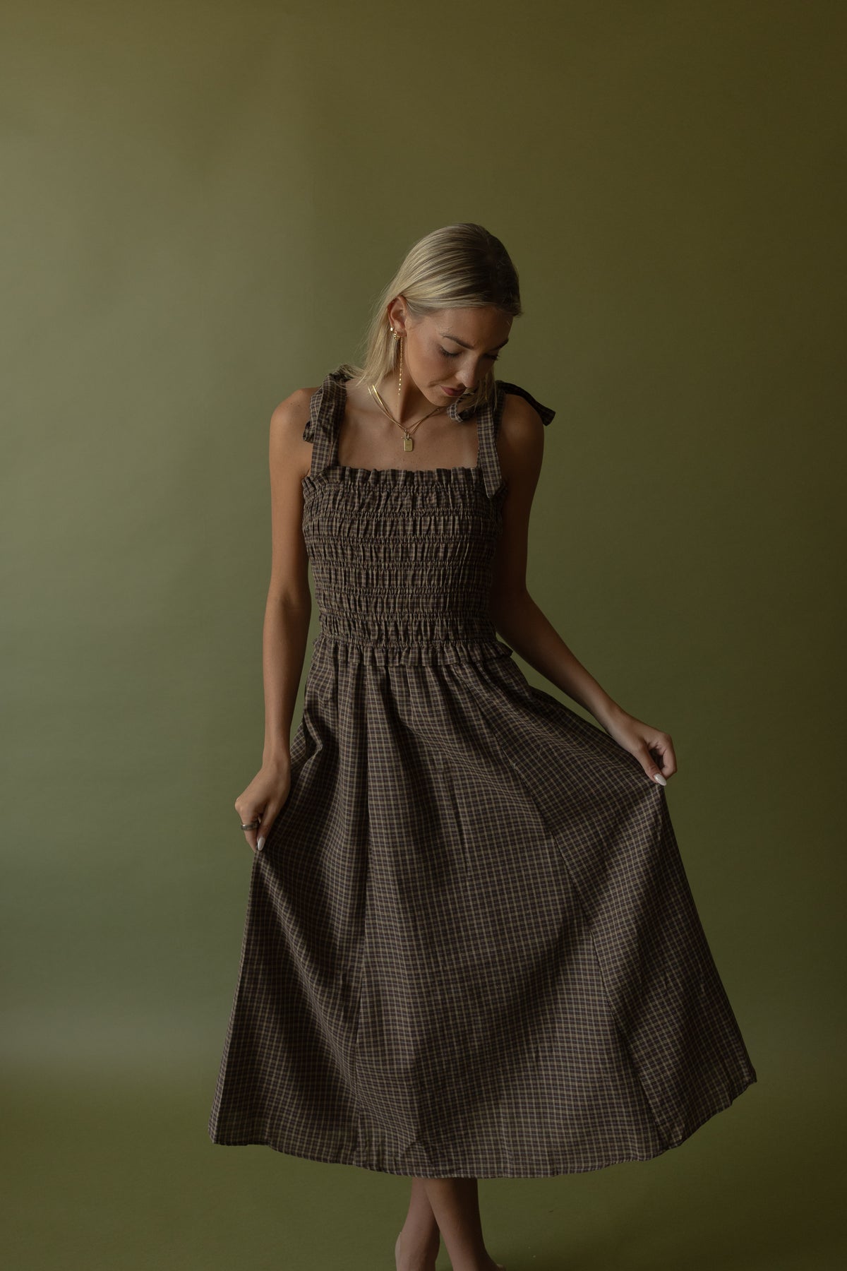Wylie Plaid Maxi Dress - GEORGE-MARY'S