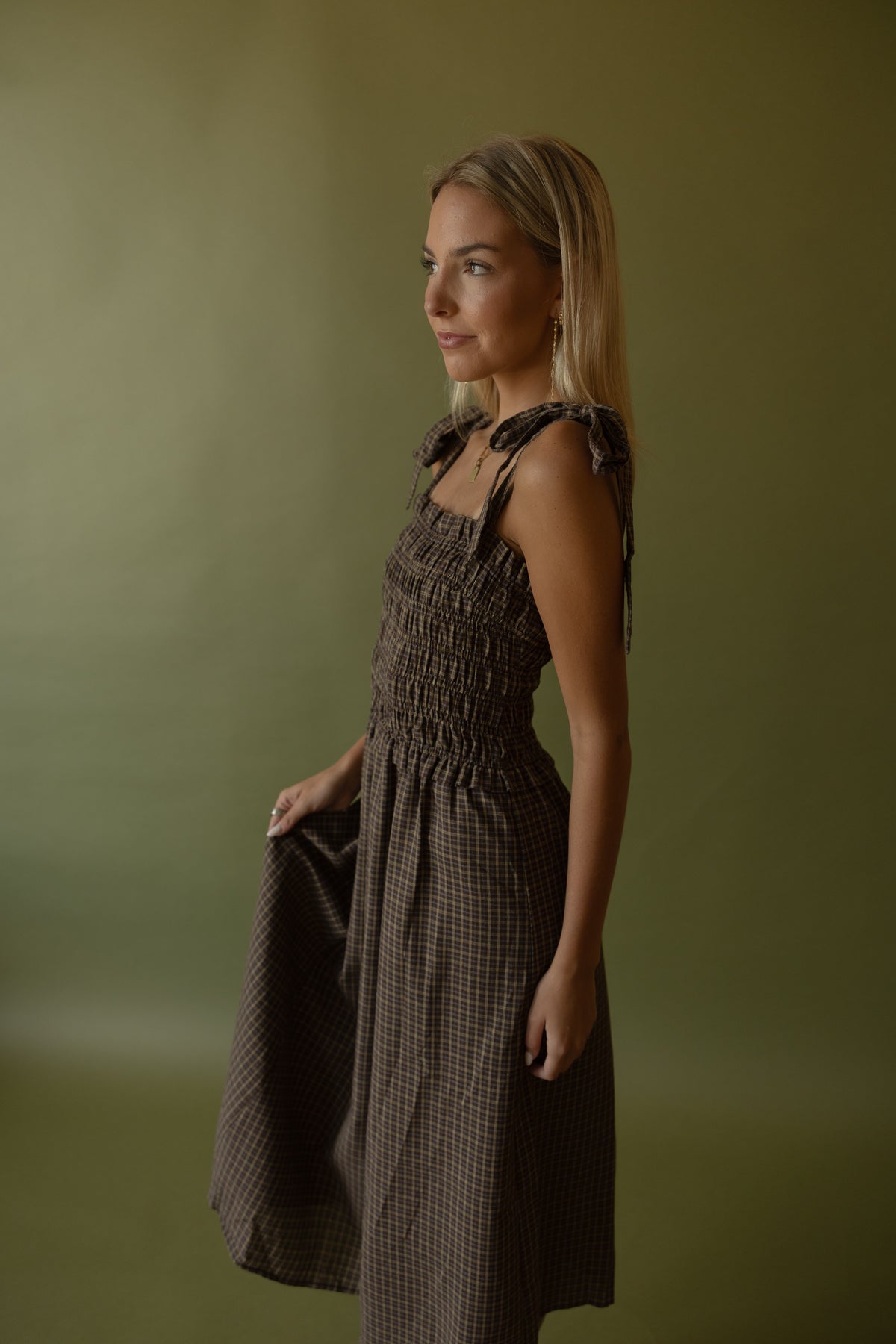 Wylie Plaid Maxi Dress - GEORGE-MARY'S