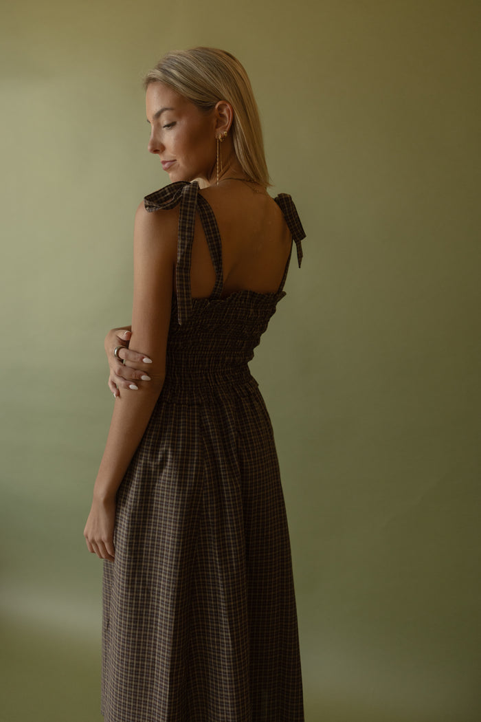 Wylie Plaid Maxi Dress - GEORGE-MARY'S