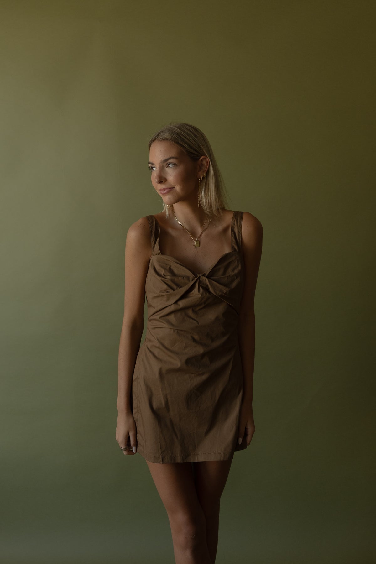 Charlotte Twist Front Dress - GEORGE-MARY'S