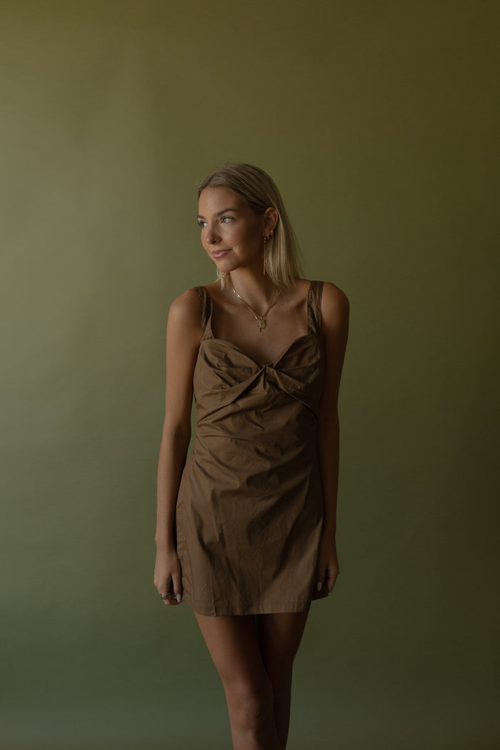 Charlotte Twist Front Dress - GEORGE-MARY'S