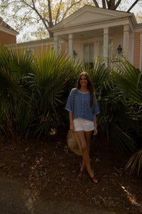 The Penny Cardigan (blue multi stripe) - GEORGE-MARY'S