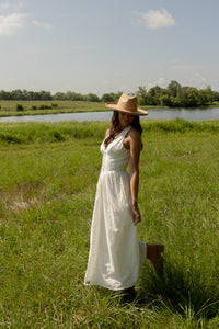 Byron Eyelet Maxi Dress (white) - GEORGE-MARY'S