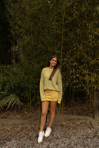 Twill Mini Skort (buttercup) - GEORGE-MARY'S