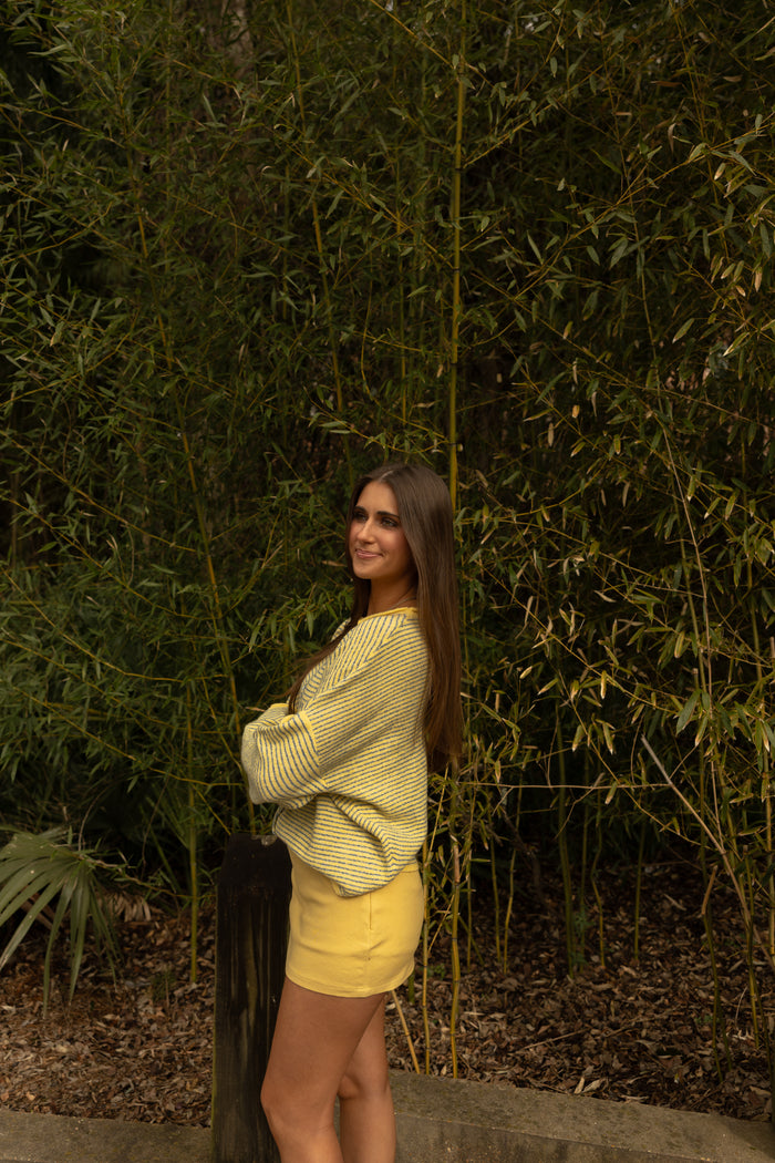 Twill Mini Skort (buttercup) - GEORGE-MARY'S