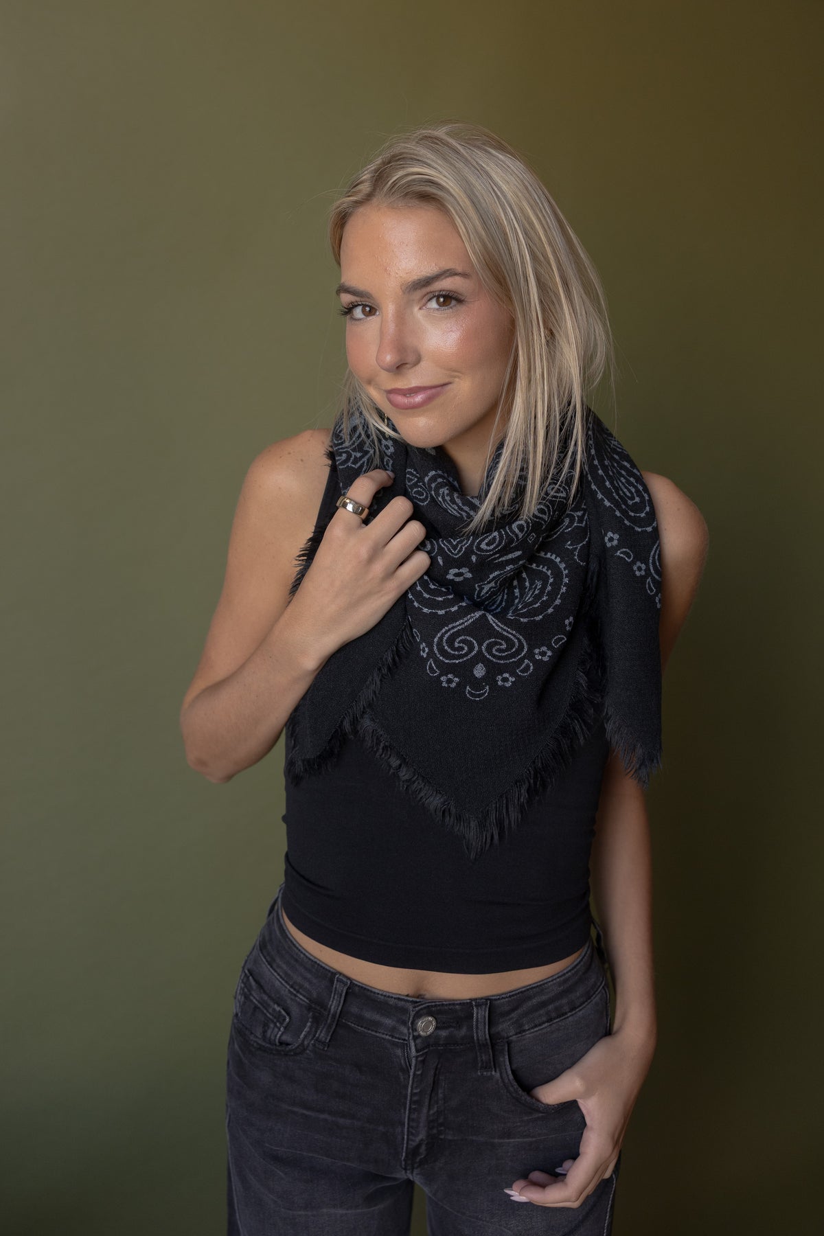 Paisley Print Scarf (4 colors)