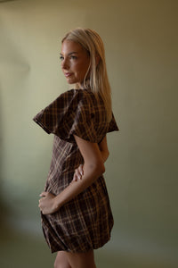 Jean Plaid Mini Dress - GEORGE-MARY'S