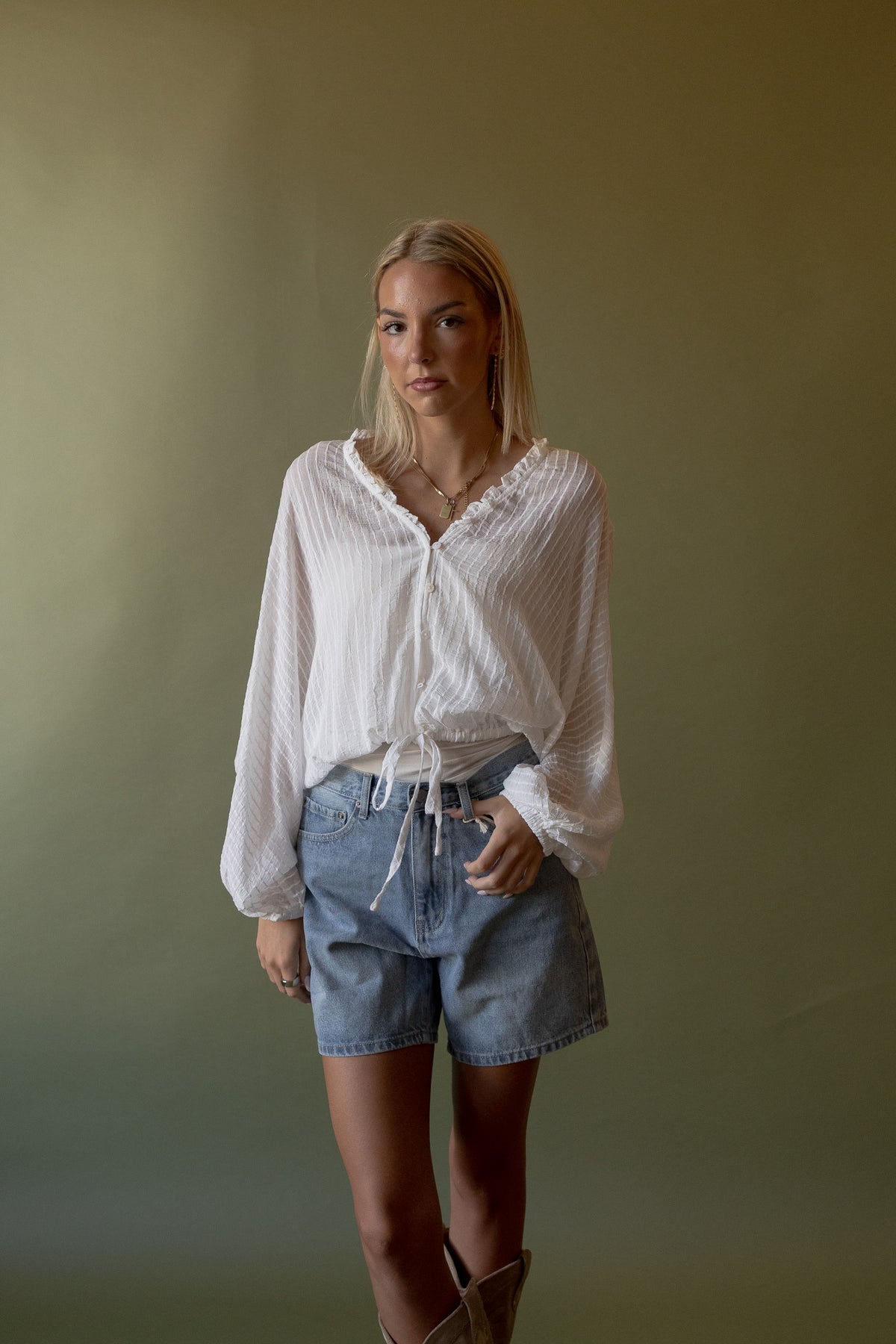 Mera Ruffled Blouse - GEORGE-MARY'S