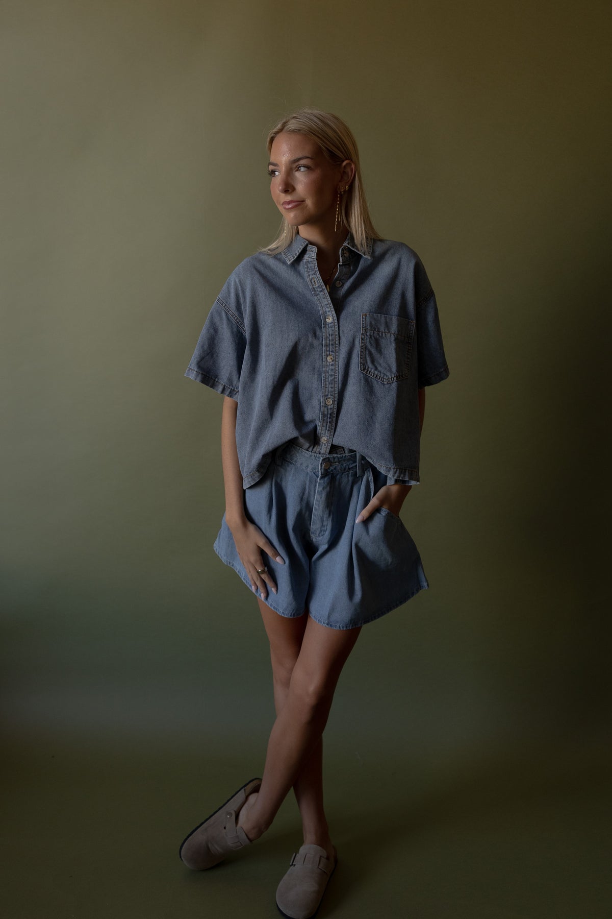 Mason Flared Bermuda Shorts - GEORGE-MARY'S