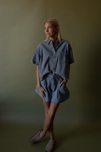 Mason Flared Bermuda Shorts - GEORGE-MARY'S