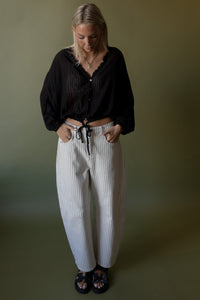 Lola Striped Barrel Pants