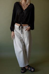 Lola Striped Barrel Pants