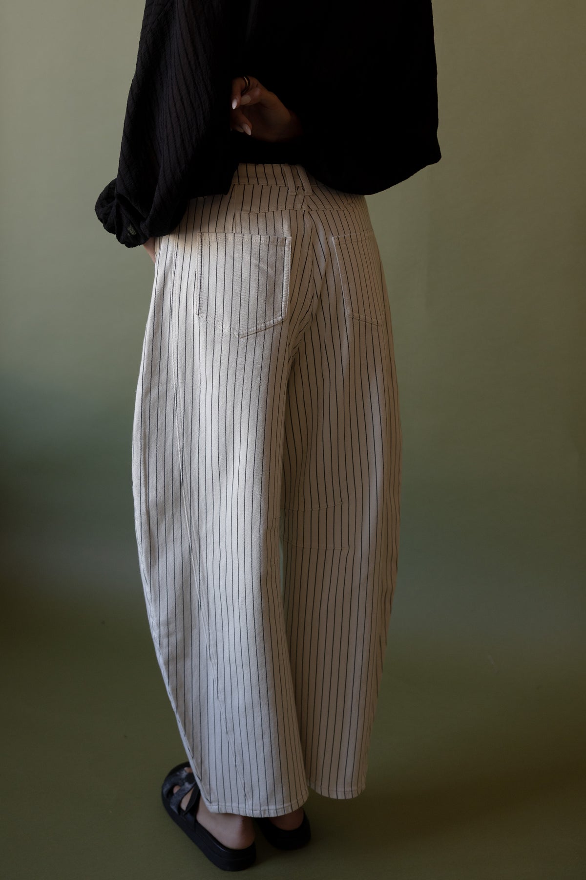 Lola Striped Barrel Pants