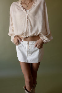 White Mini Skort