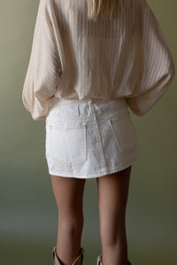 White Mini Skort