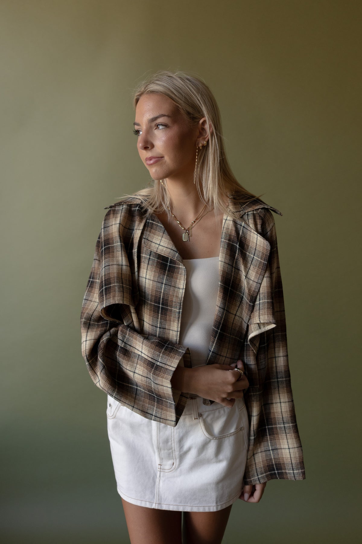 Cade Plaid Oversized Jacket - GEORGE-MARY'S