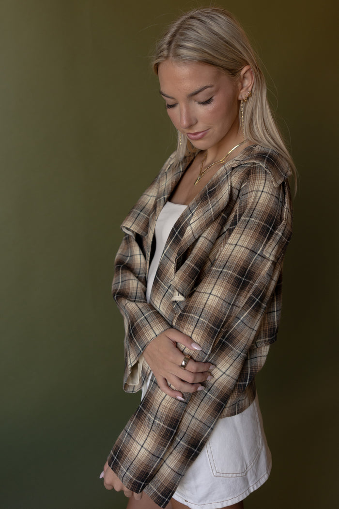 Cade Plaid Oversized Jacket - GEORGE-MARY'S