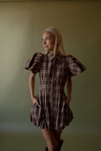 Janey Plaid Mini Dress