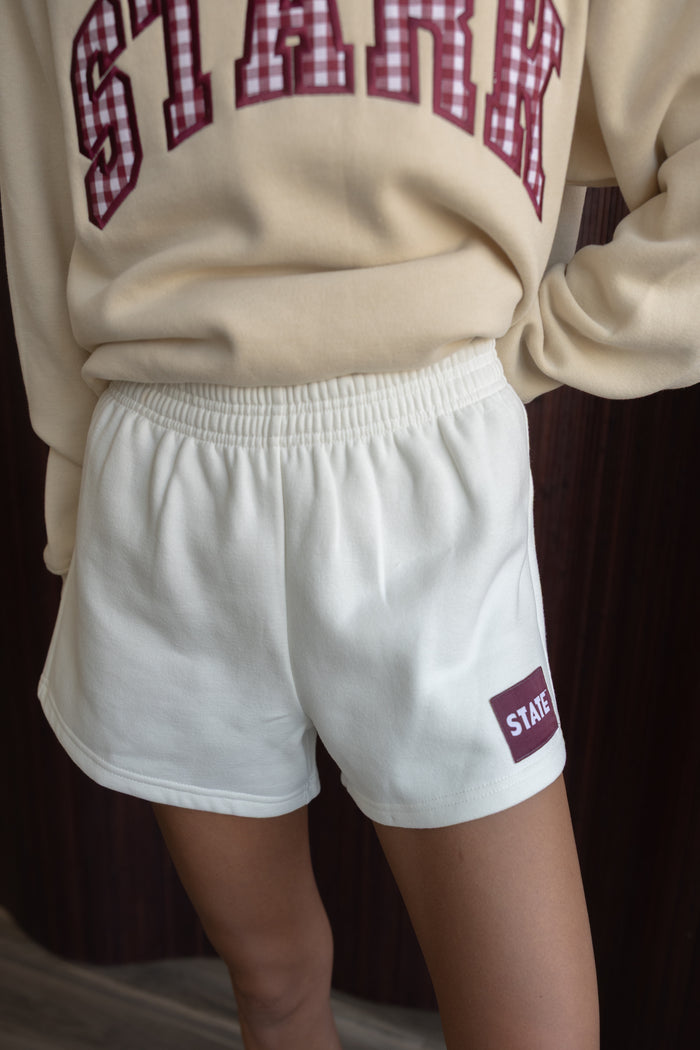 STATE Patch Shorts (cream)