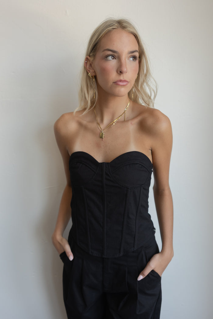 Flint Corset Top (black)
