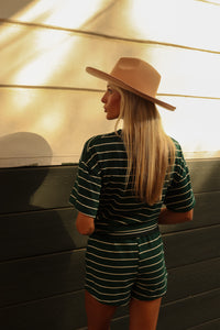 Darby Striped Shorts (hunter)