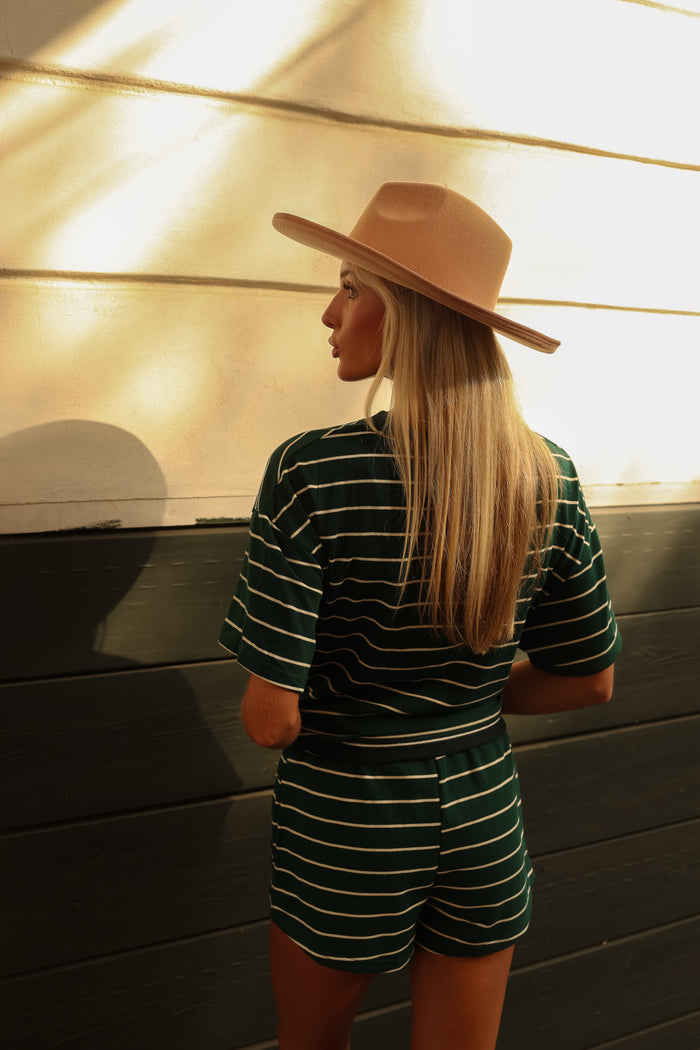 Darby Striped Shorts (hunter)