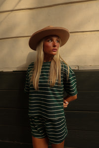 Darby Striped Shorts (hunter)