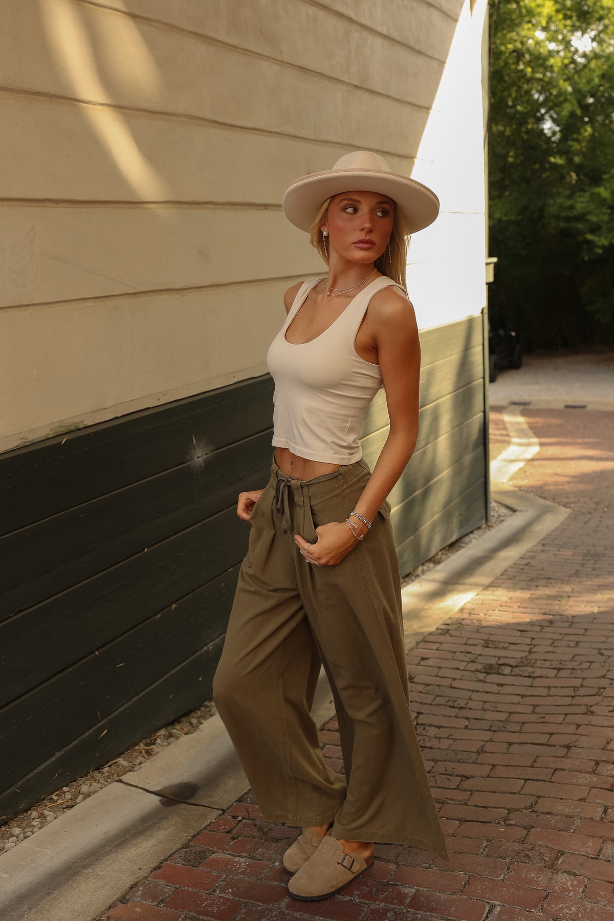 Paxton Olive Pants