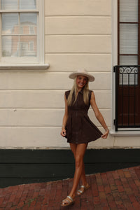Paxton Mini Dress (chocolate)