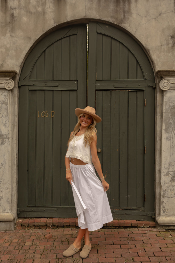 Portia Maxi Skirt (white)