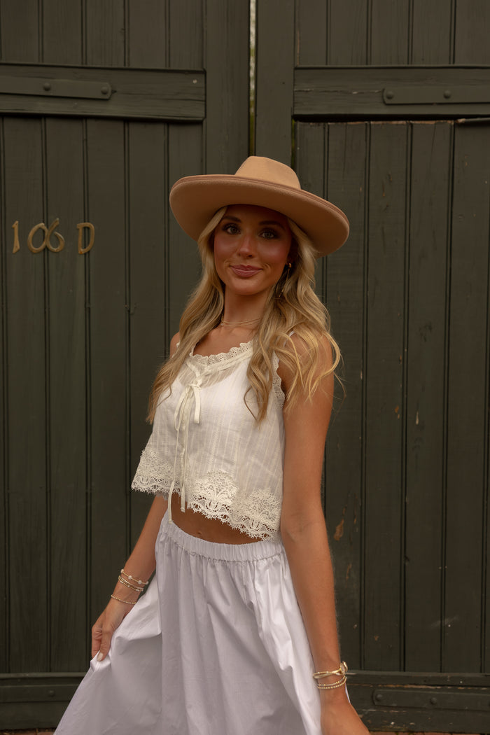 Warner Lace Crop Cami