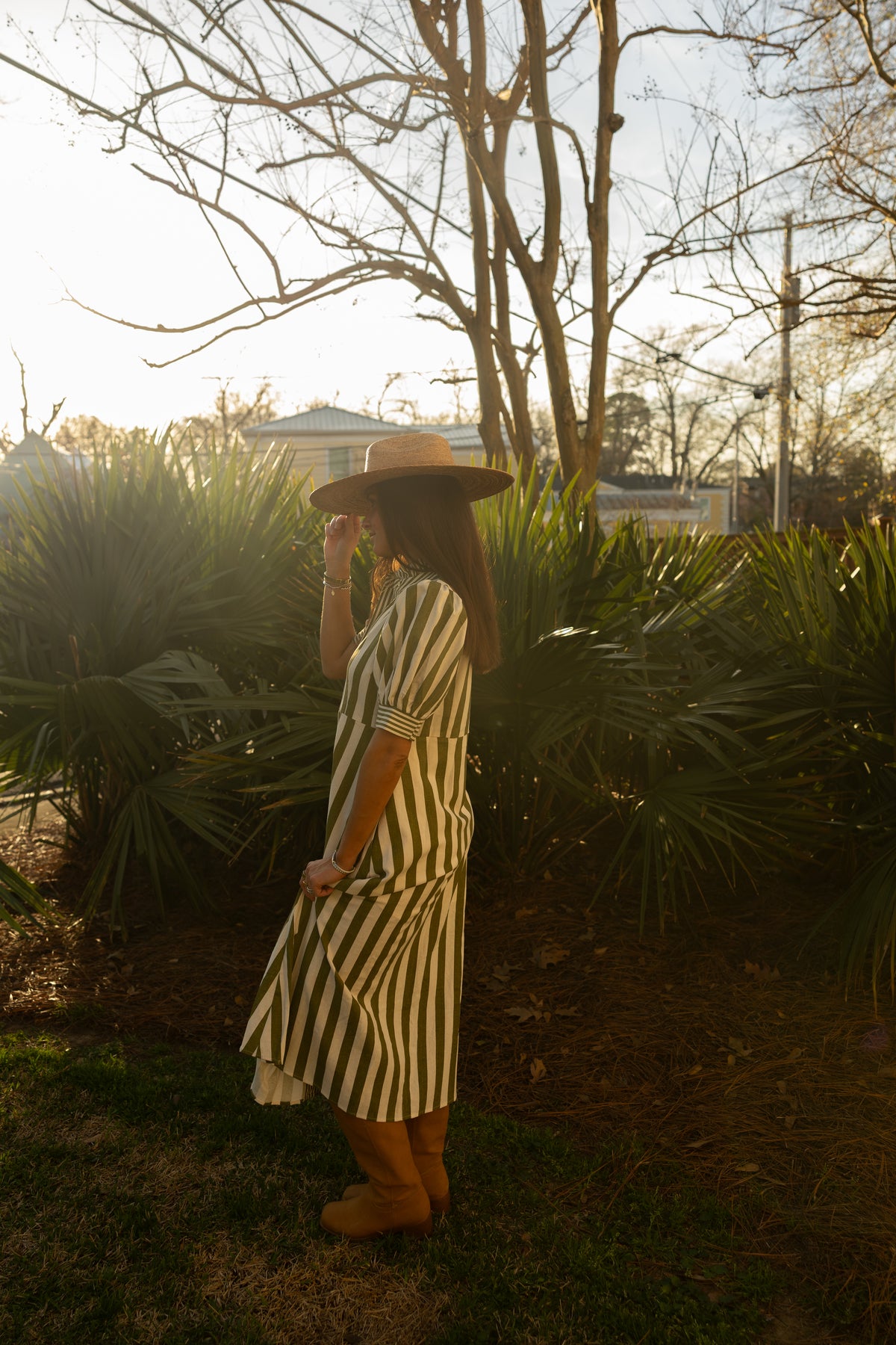 Olivia Striped Dress