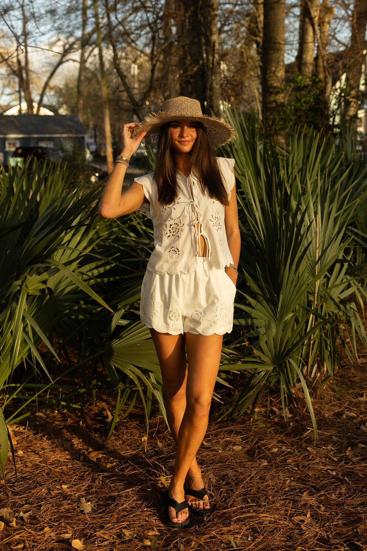 Carly Eyelet Shorts - GEORGE-MARY'S