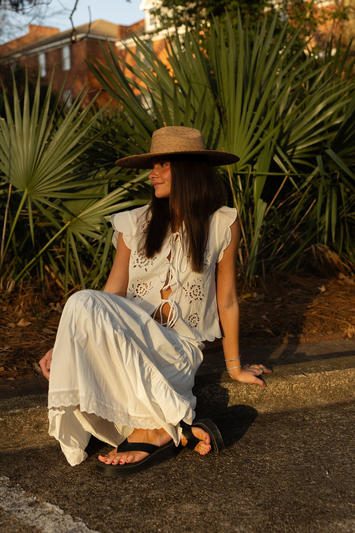 Carly Eyelet Top - GEORGE-MARY'S