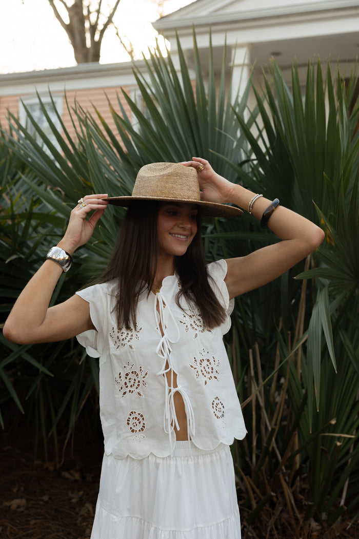 Carly Eyelet Top - GEORGE-MARY'S