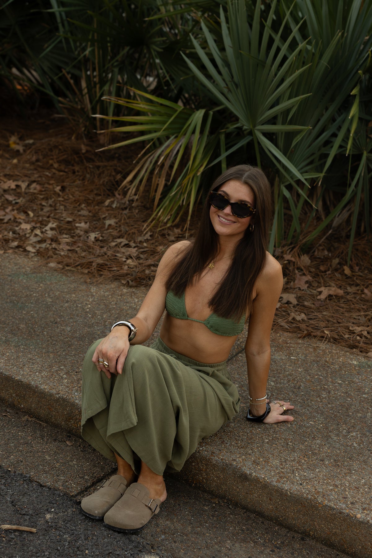 Harbour Linen Pants (olive)